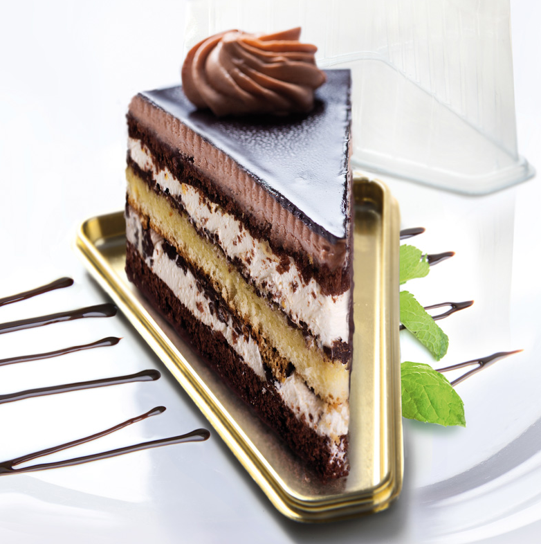 Triangle Mini Medoro Cake Slice Tray 400 Pieces