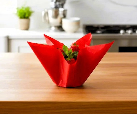 Square Chino Red Baking Cups