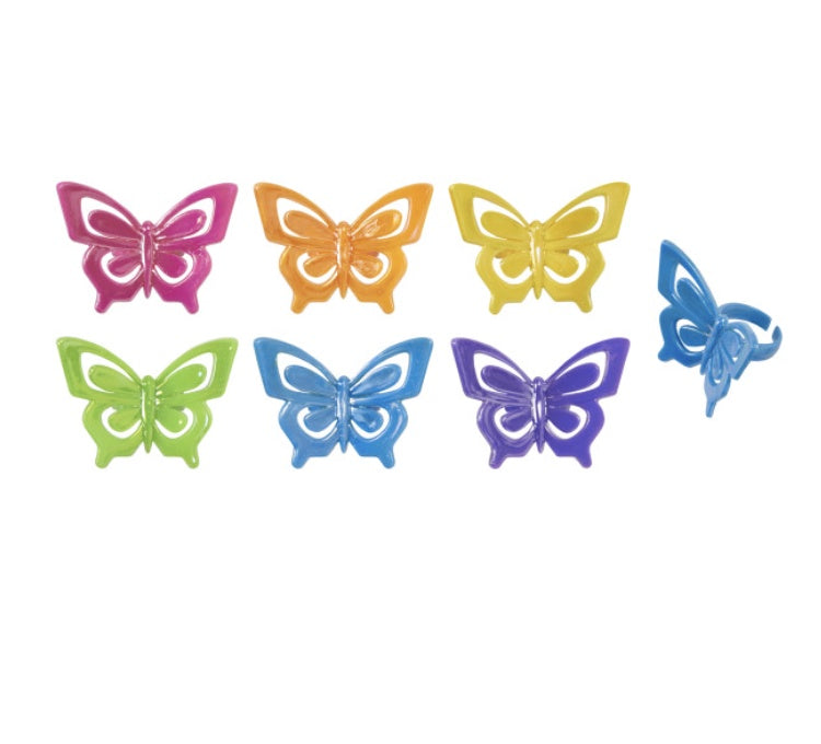 DecoPac Butterfly Rings 144 PCS