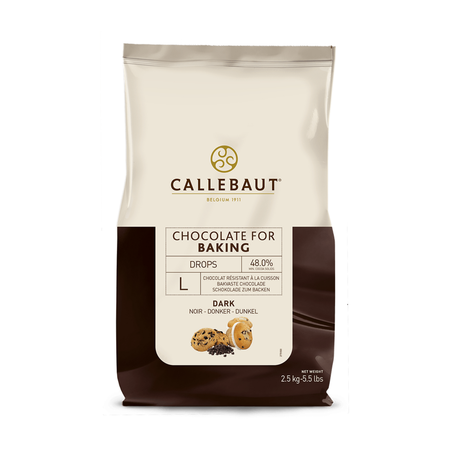Callebaut Chocolate Drops 1000 CT 50 LB