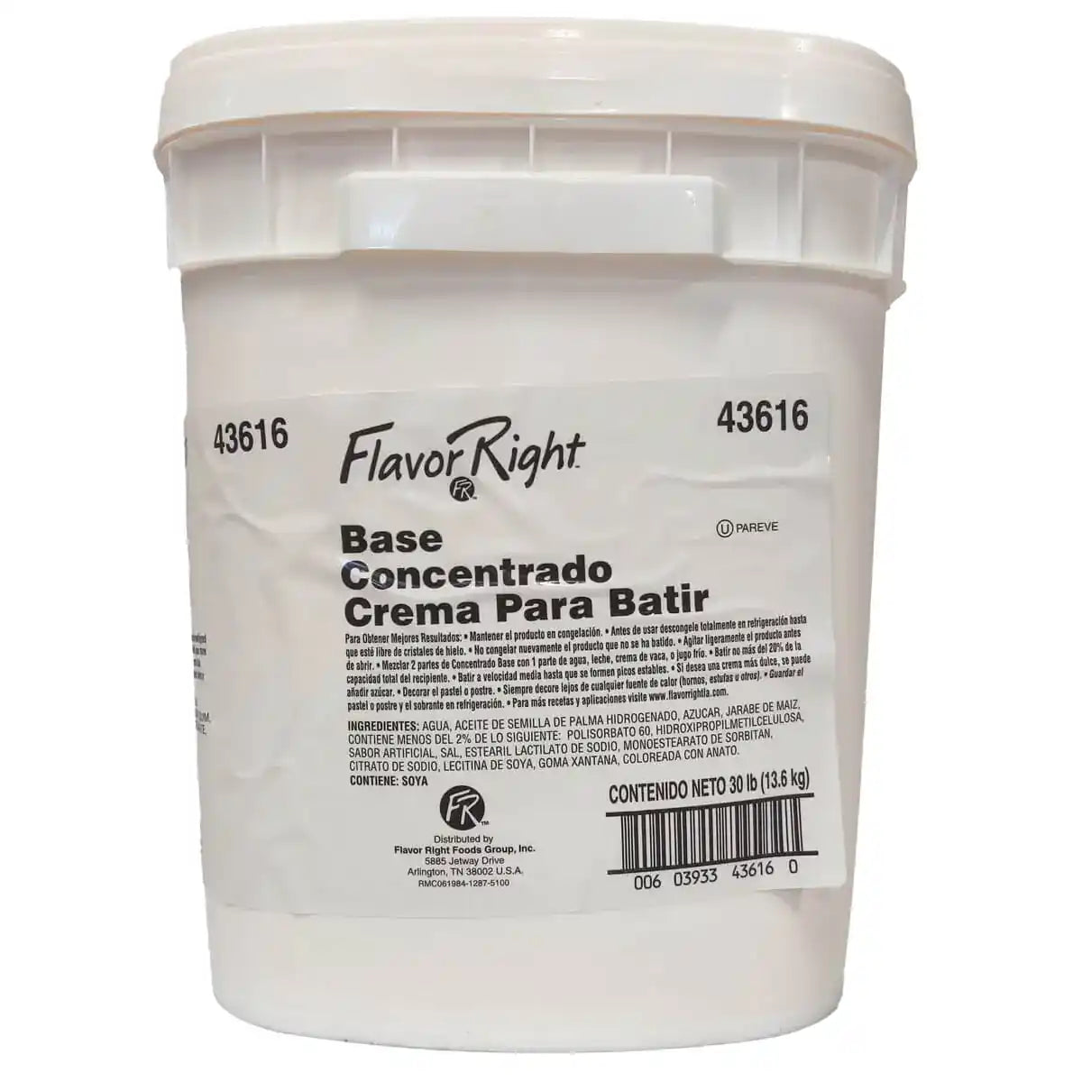 Flavor Right Base Concentrate 43616 30 LB