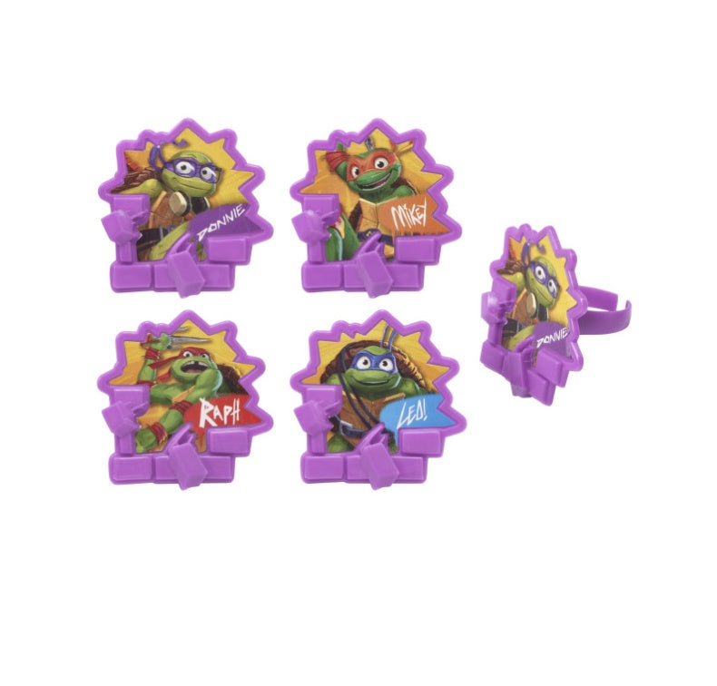 DecoPac TMNT Turtle Power Rings 72 PCS