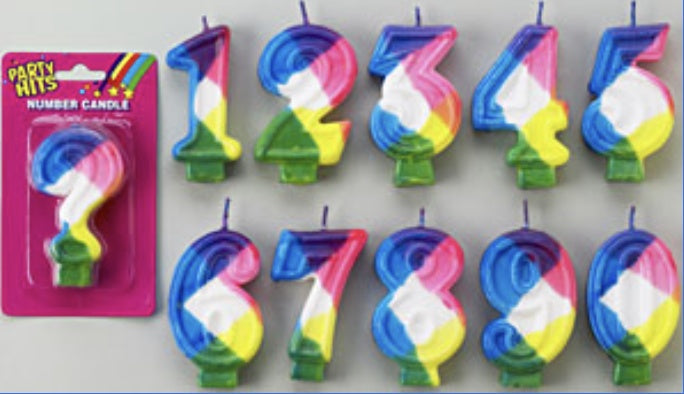 Number 7 Candles 12ct Box for Cakes