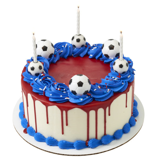 DecoPac Soccer Candle Holder 6pc Package