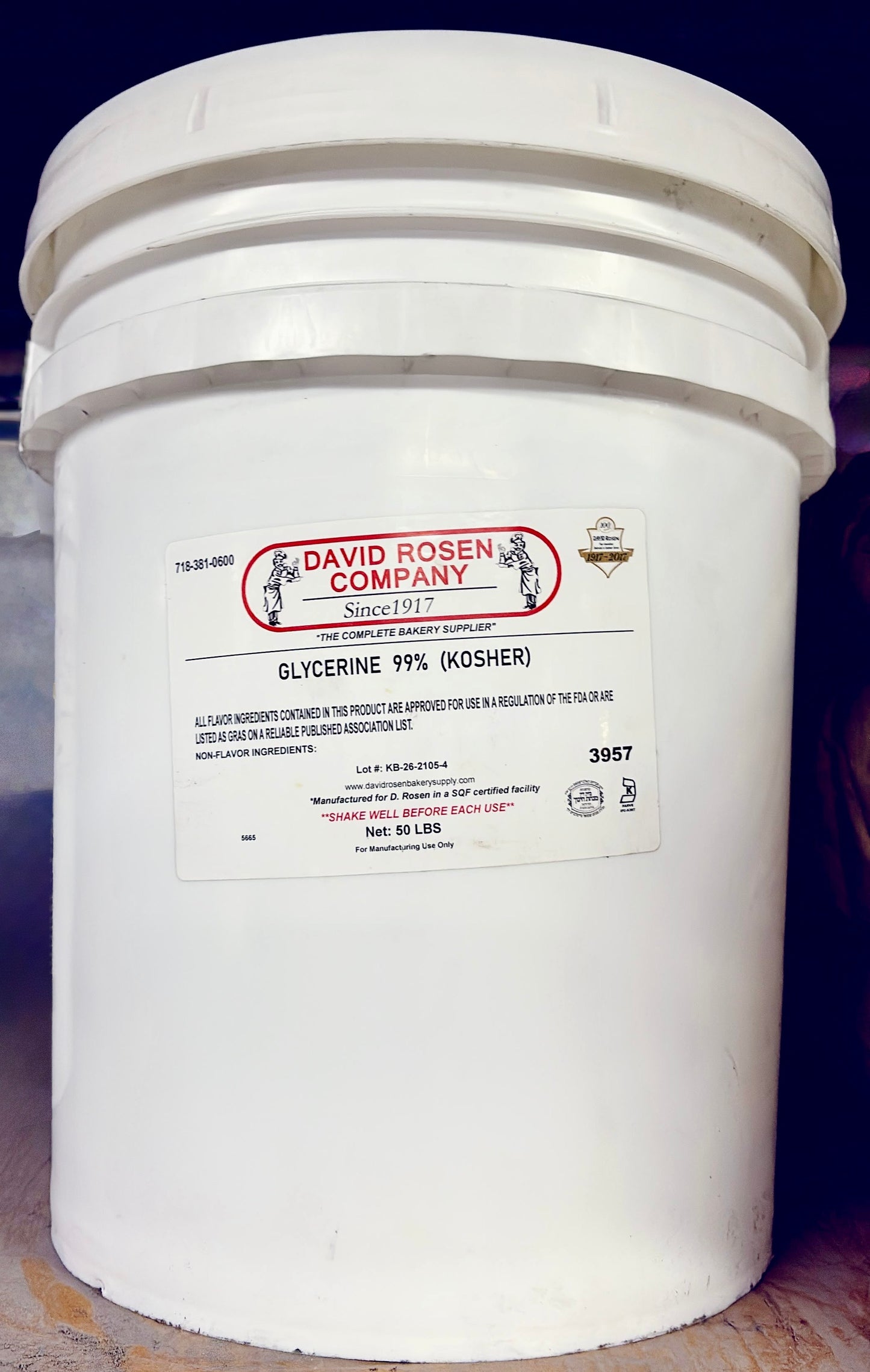 Vegetable Glycerine 5 Gallon
