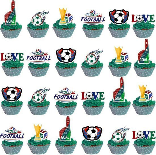 2026 Soccer Party Festival 48pc Cake Decoration Box