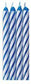 CakeDeco Blue Candles 12 - 24 Pieces