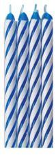 CakeDeco Blue Candles 12 - 24 Pieces