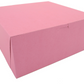12X12X5 Pink Non-Window Bakery Boxes