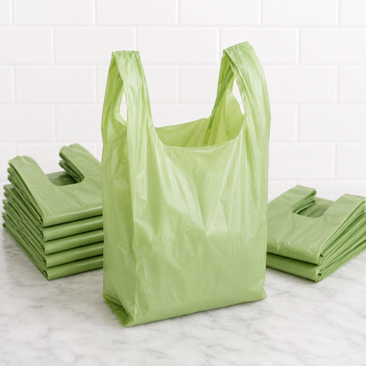 1/6 Biodegradable Green Shop Bag