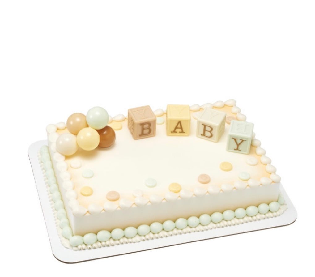 DecoPac Timeless Baby Blocks