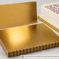 Gold Quarter Sheet Cake Boards 9.75 x 13.75 - 100 Count