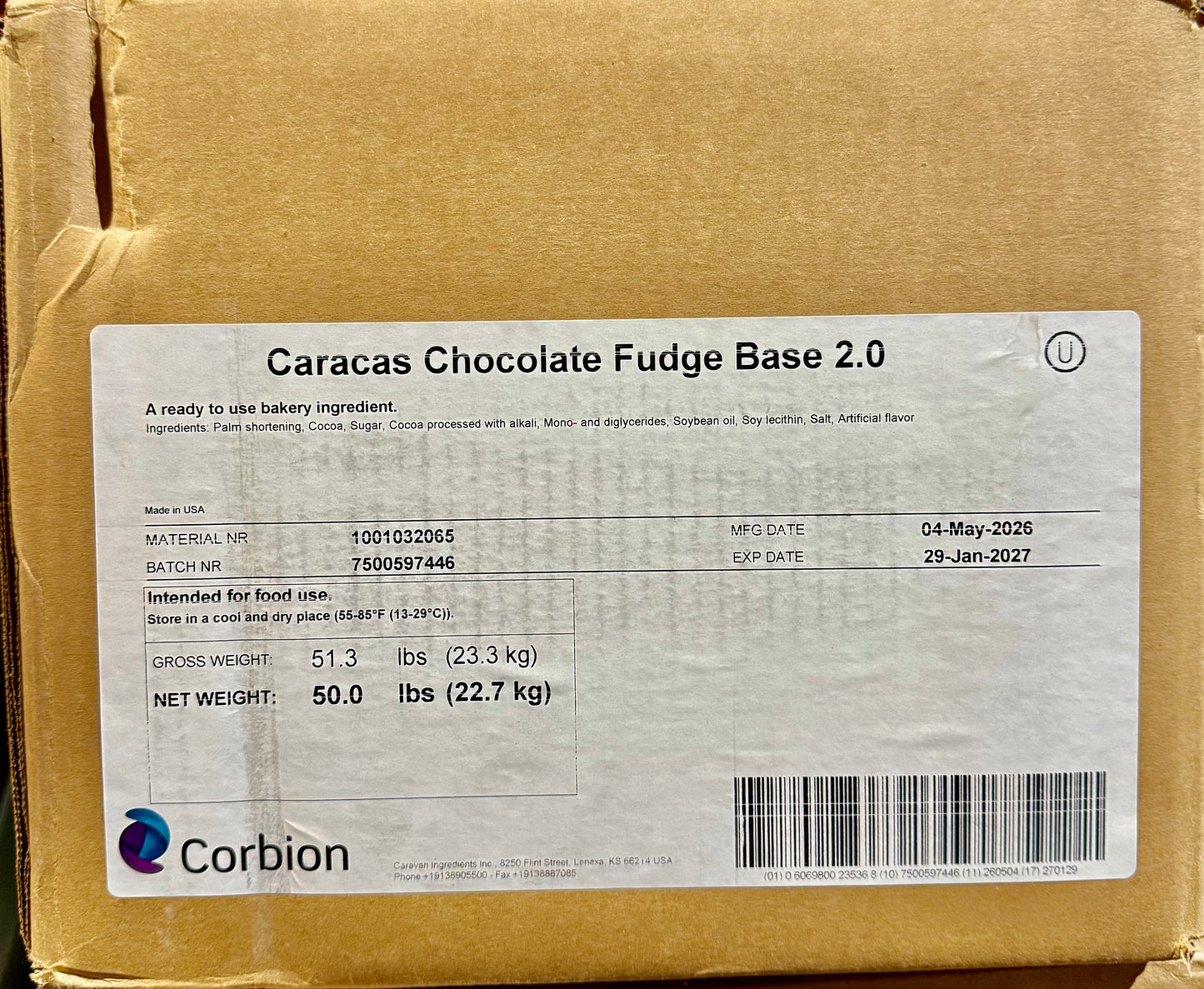 Caracas Chocolate Fudge Base 50lb