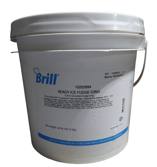 Brill Ready Ice Chocolate Fudge Icing 40 lb.