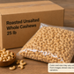 Roasted Unsalted Whole Cashews 25 lb