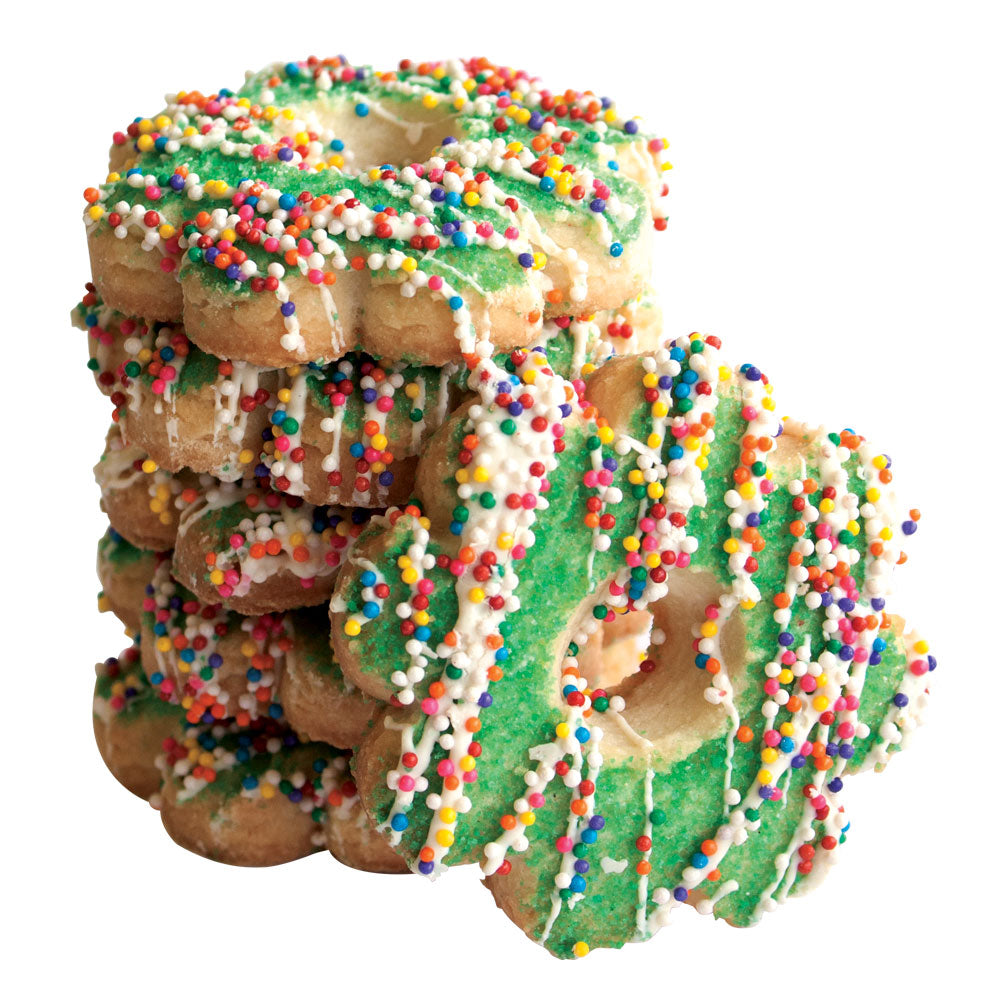 Shortbread Wreath Cookies