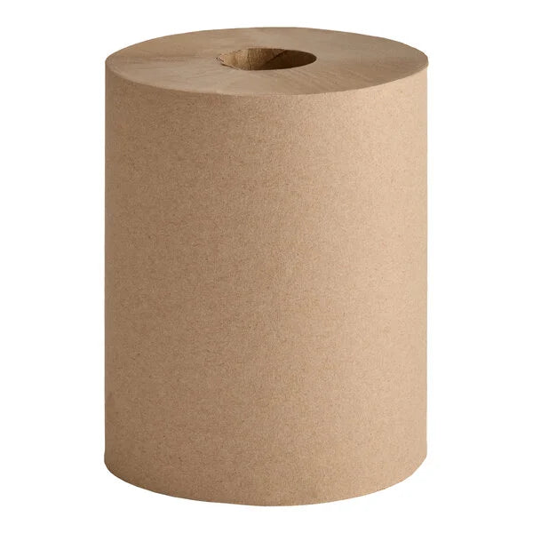 8" Kraft Roll Towel Brown 12 Rolls