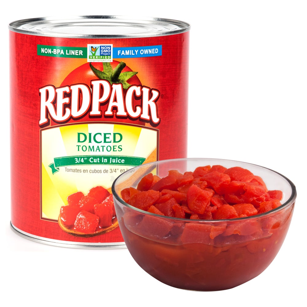 Red Pack Diced Tomatoes in Juice 6 #10 Cans