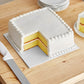 Enjay White 10" Square Foldover 1/4"