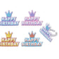 DecoPac Happy Birthday Crown Rings 144 PCS