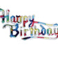 Happy Birthday Rainbow Plaques - 36 Pieces