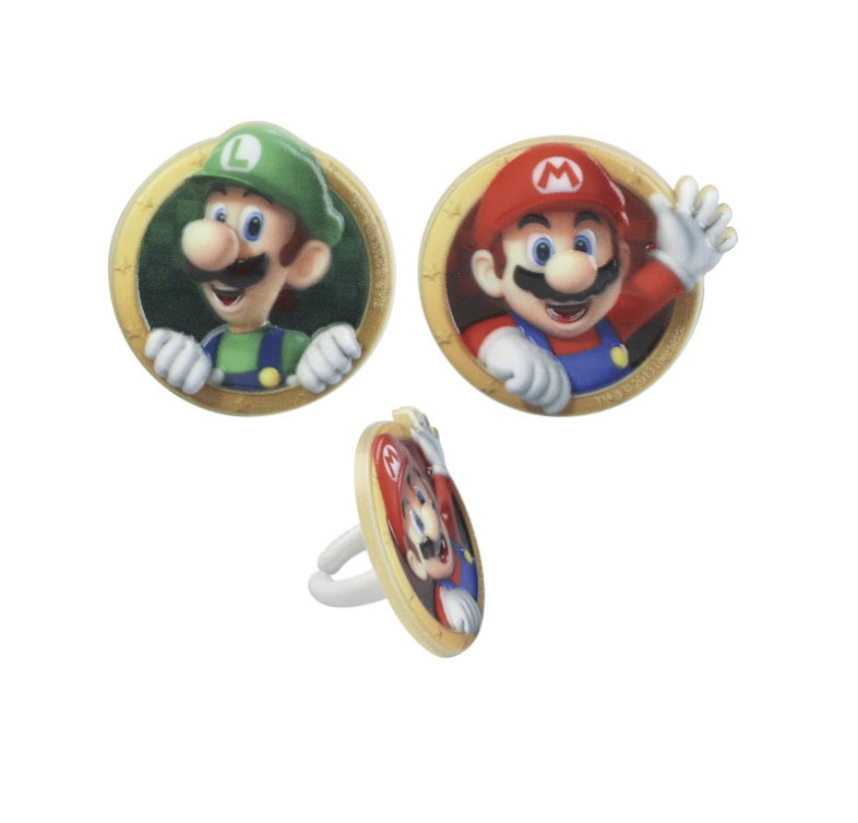 DecoPac Mario Luigi Rings 144 PCS