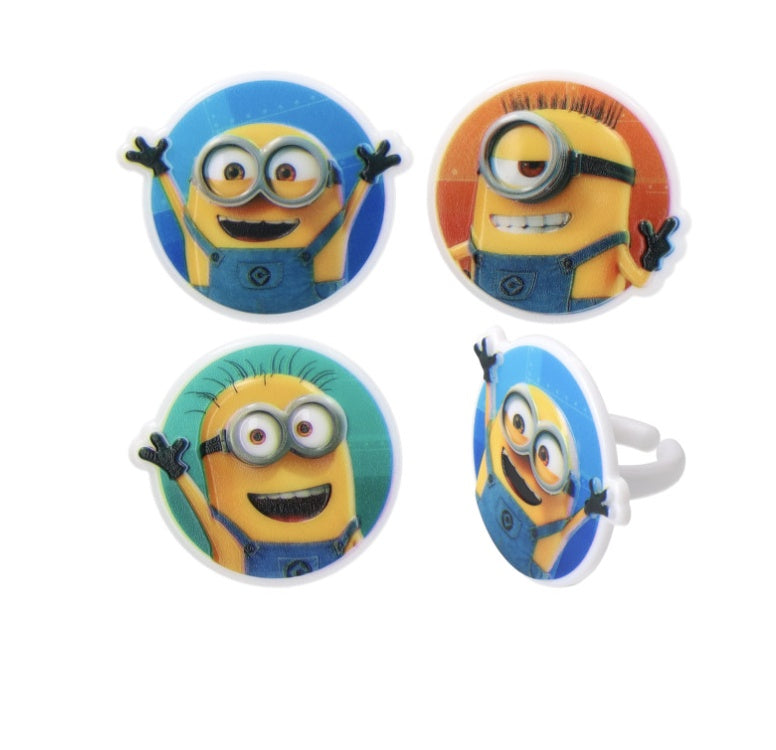 DecoPac Despicable Me Minions Rings 144 PCS