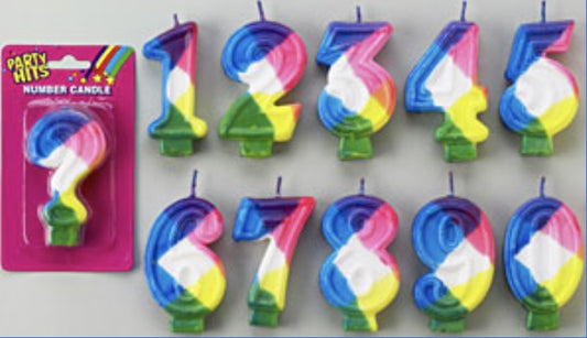 Number 1 Candles 12ct Box for Cakes