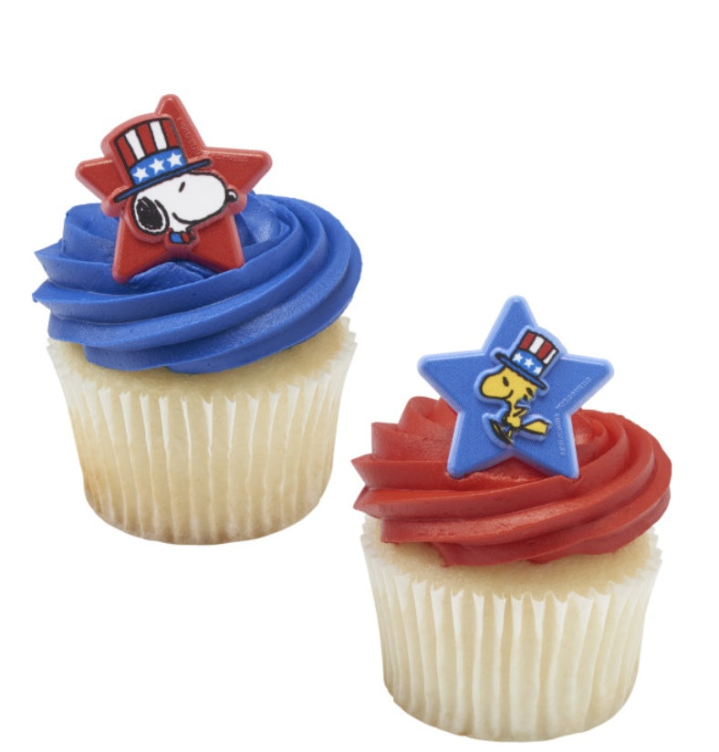 DecoPac Peanuts Patriotic Rings - 72 Pieces