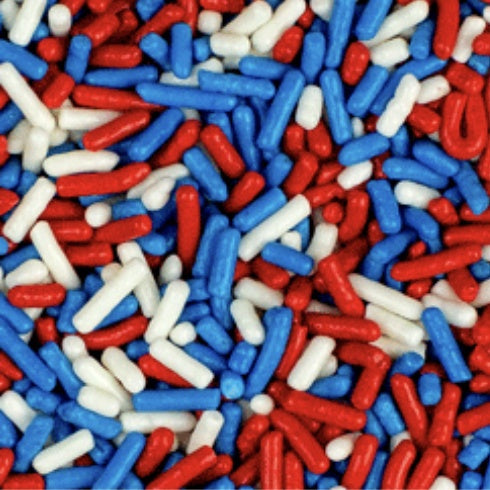 Red White Blue Sprinkles 6 LB