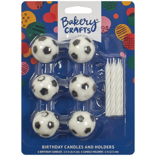 DecoPac Soccer Candle Holder 6pc Package