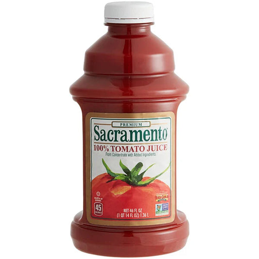 Sacramento Tomato Juice Plastic 8 - 46 oz
