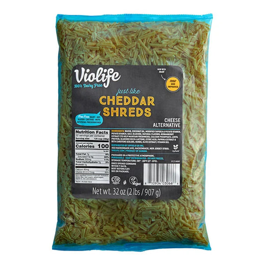 Violife Vegan Cheddar Shreds 5 - 2 lb