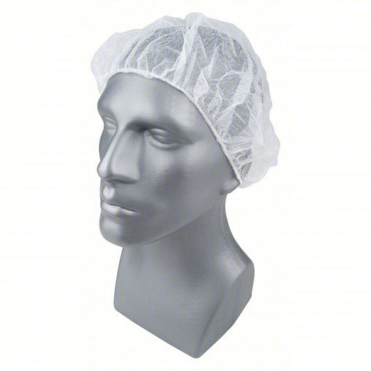 21" White Bouffant Hairnets 1000pc