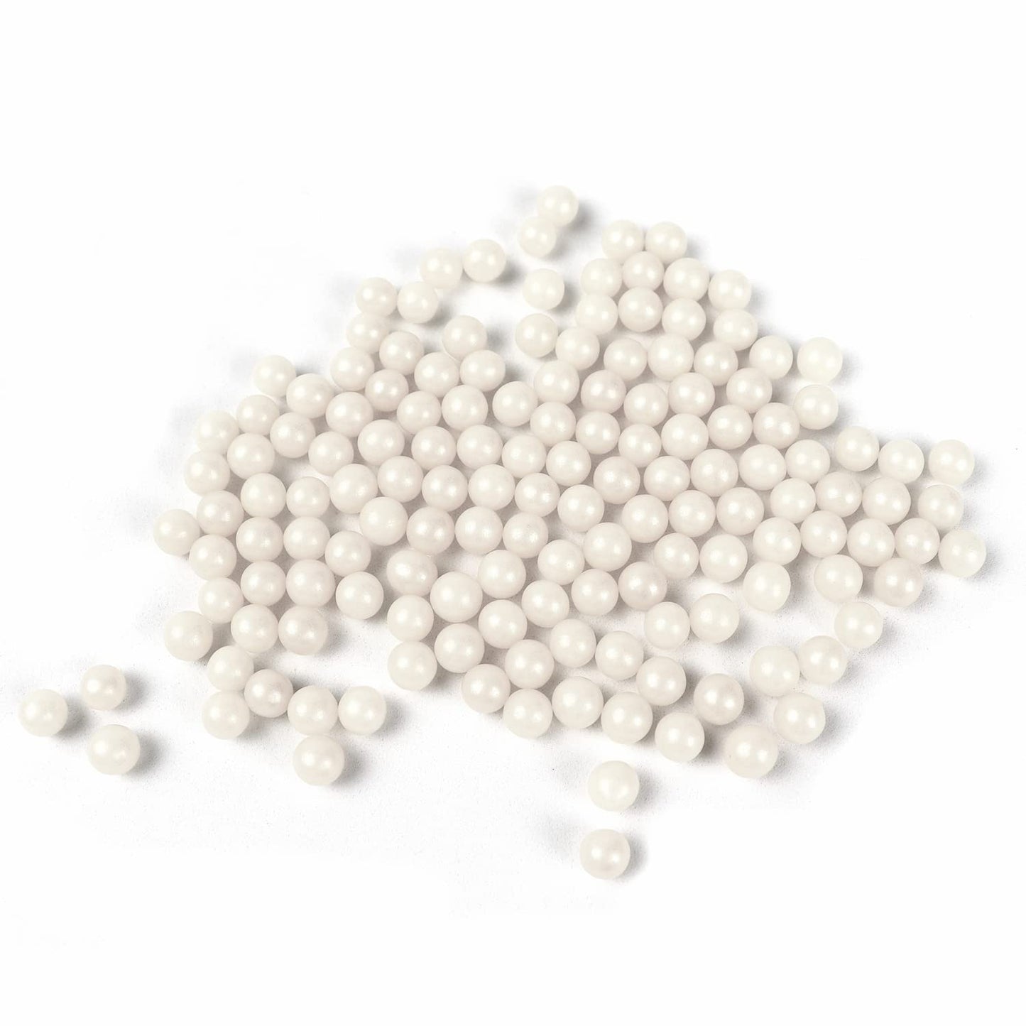 White Sugar Pearls 8mm 1 LB