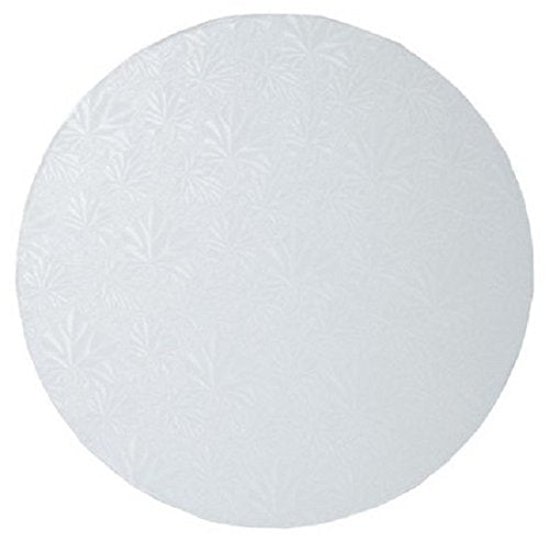 Round White Cake Drums - 8" - 1/2" Thick