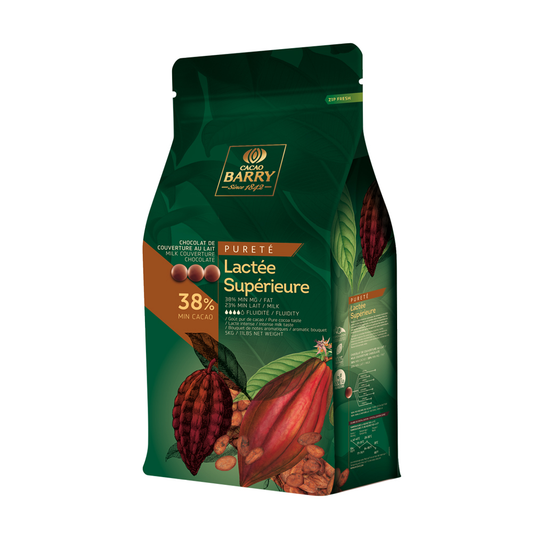 Cacao Barry Purete Lactee Superieure Milk Chocolate Pistoles 11 LBS  CHM-O38LSUP-US-U77