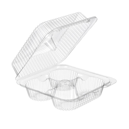 4 Cavity Clear Hinged Tray SLP54P
